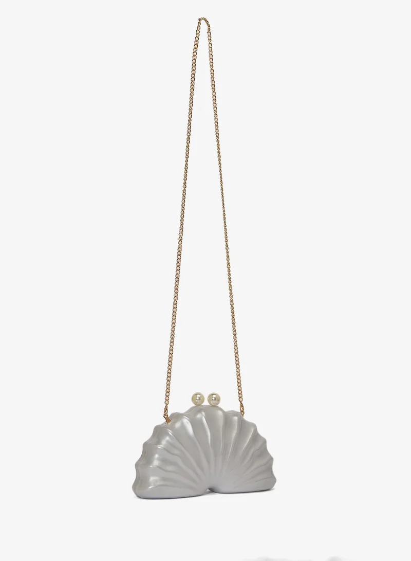 Namshi x  Resin Seashell Detailed Statement Clutch for Women | Best Price UAE